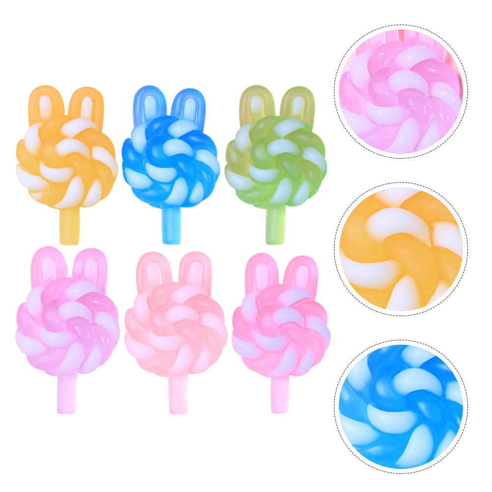 Resin Art Materials Kit - 24 Buah Liontin Resin Plastik Bercahaya