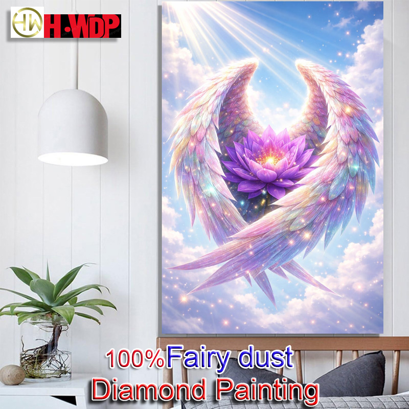 Resin Art Wallpaper - 100% Kit Lukisan Berlian Fairy Dust