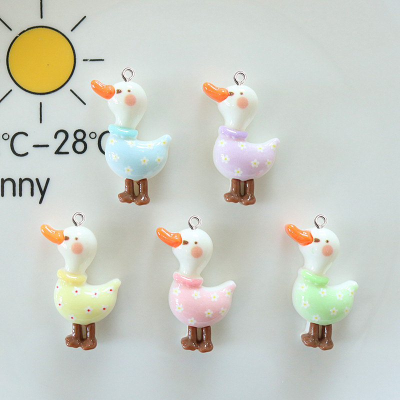 Resin Art Earrings Material - 10Pcs Aksesoris Perhiasan Resin Bebek Berkilau