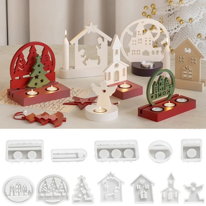 Xmas Resin Art - Cetakan Lilin Natal Halloween, Cetakan Lilin