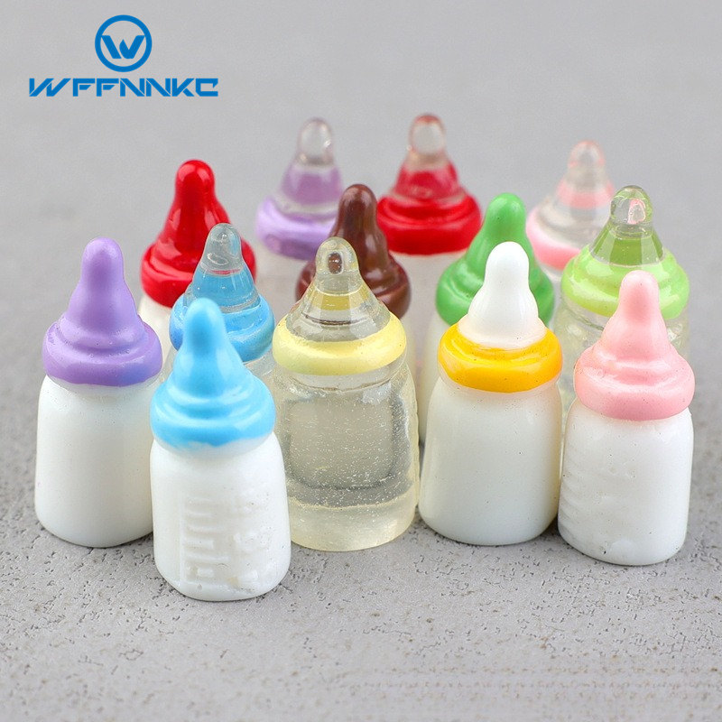 Resin Art Earrings Material - Charm 10 buah botol simulasi kartun