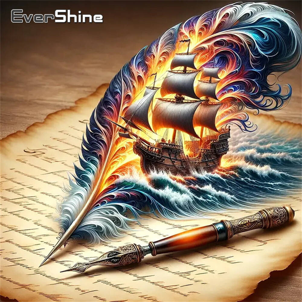 Resin Art Wallpaper - Evershine Lukisan Berlian Anjing Hewan Kartun