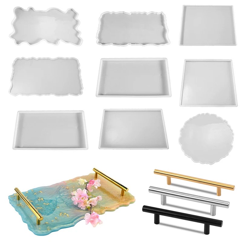 Resin Art Coasters - Baki Cetakan Silikon Resin Epoksi DIY