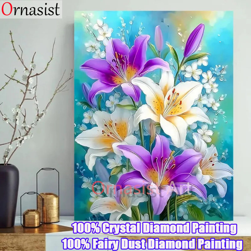 Resin Art Wallpaper - Lukisan Berlian Mosaik Kristal Penuh Seni