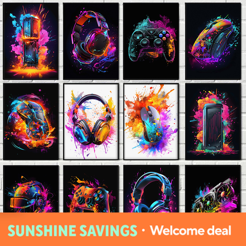 Resin Art Video - Poster Karakter Video Game NewPop Art