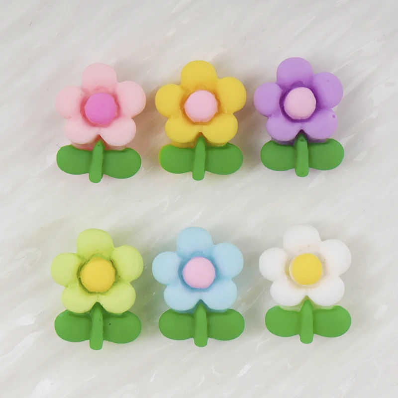 20/100 buah bunga Mini DIY Res - Resin Art Earrings Material ulasan dan harga
