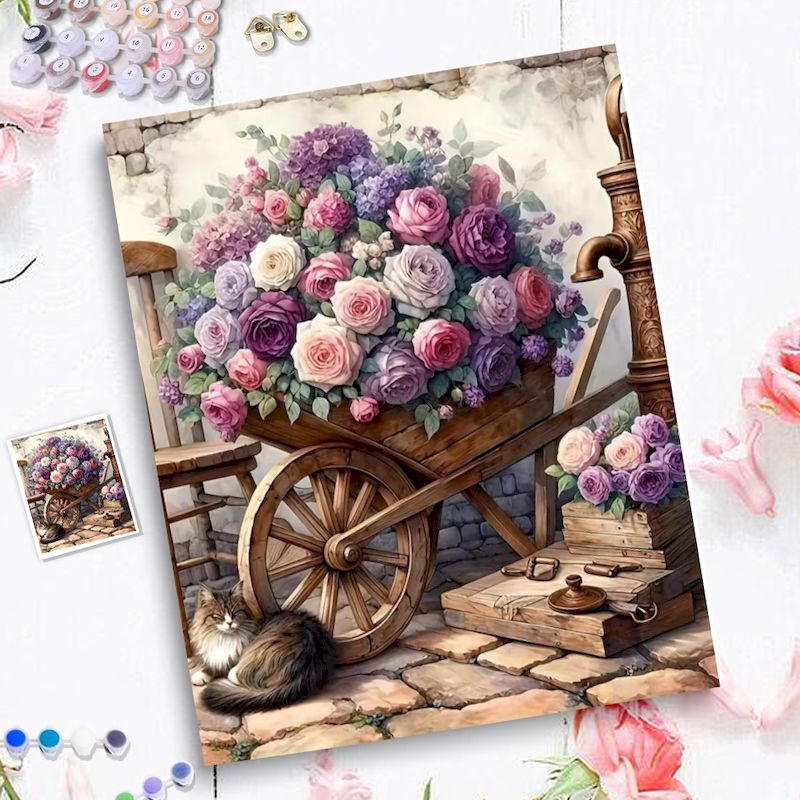 Lukisan Dengan Angka Untuk Dew - Resin Art On Canvas ulasan dan harga