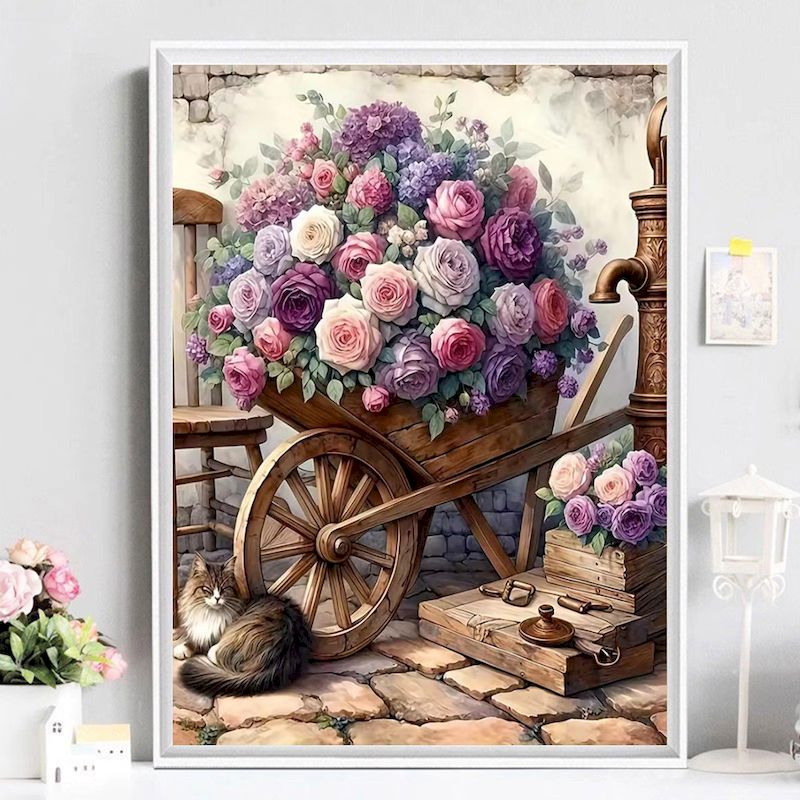 Lukisan Dengan Angka Untuk Dew - Resin Art On Canvas ulasan dan harga