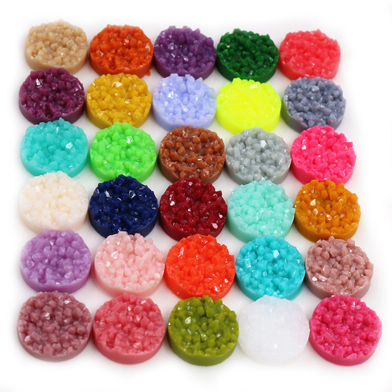 40 Buah Resin Druzy Cabochons  - Resin Art Materials Kit ulasan dan harga