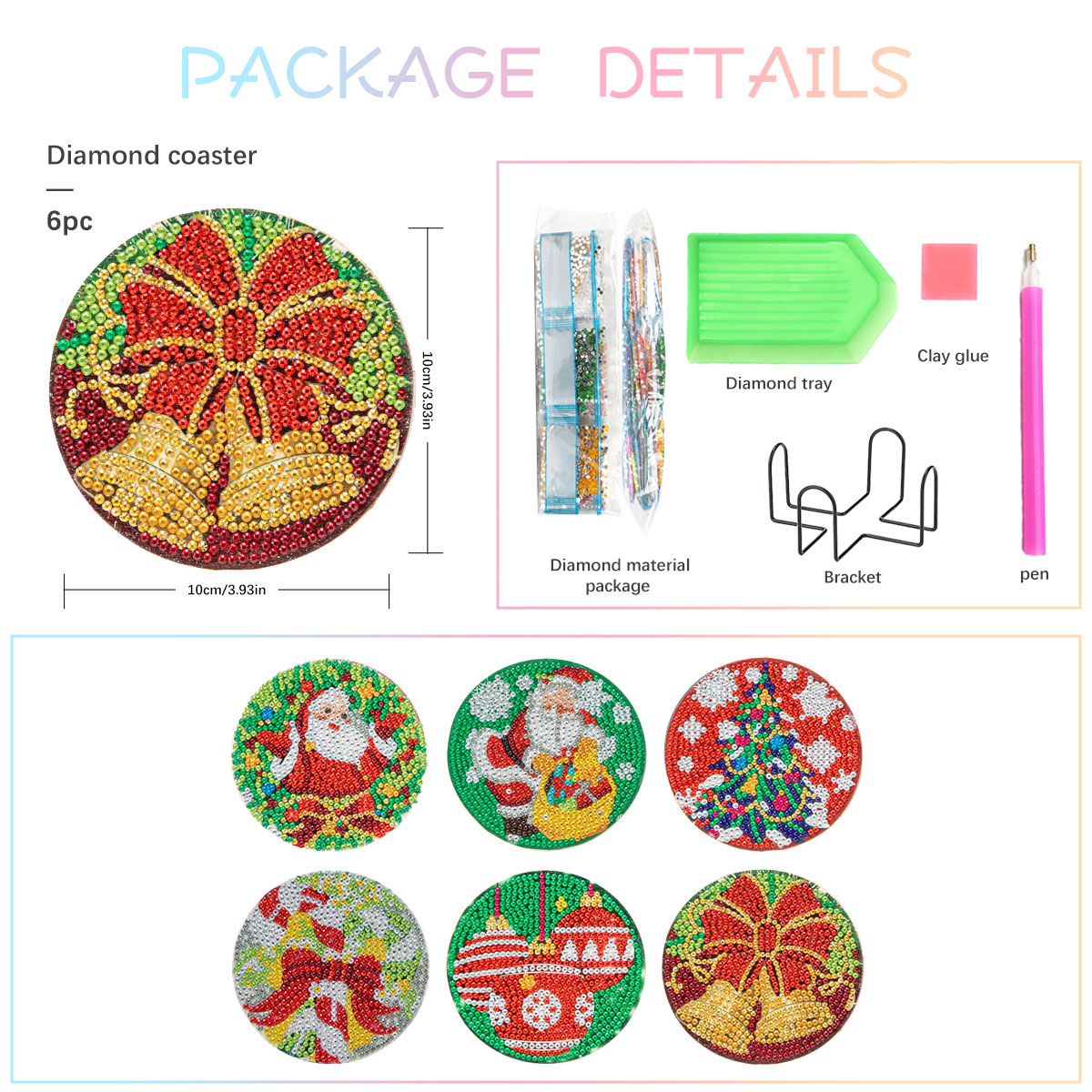 GATYZTORY 6 Buah/Set Kit Tatak - Resin Art Coasters ulasan dan harga