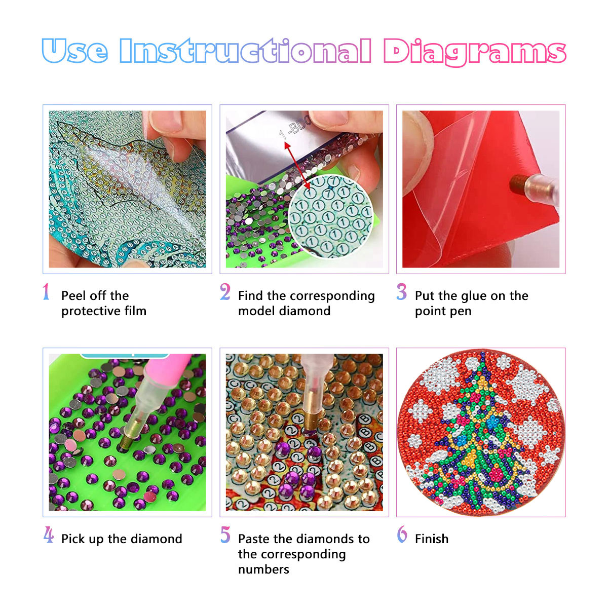 GATYZTORY 6 Buah/Set Kit Tatak - Resin Art Coasters ulasan dan harga