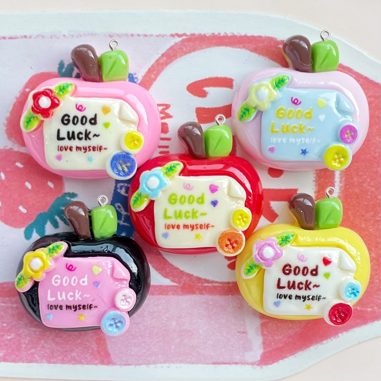 10 Buah Liontin Resin Bentuk A - Resin Art Earrings Material ulasan dan harga