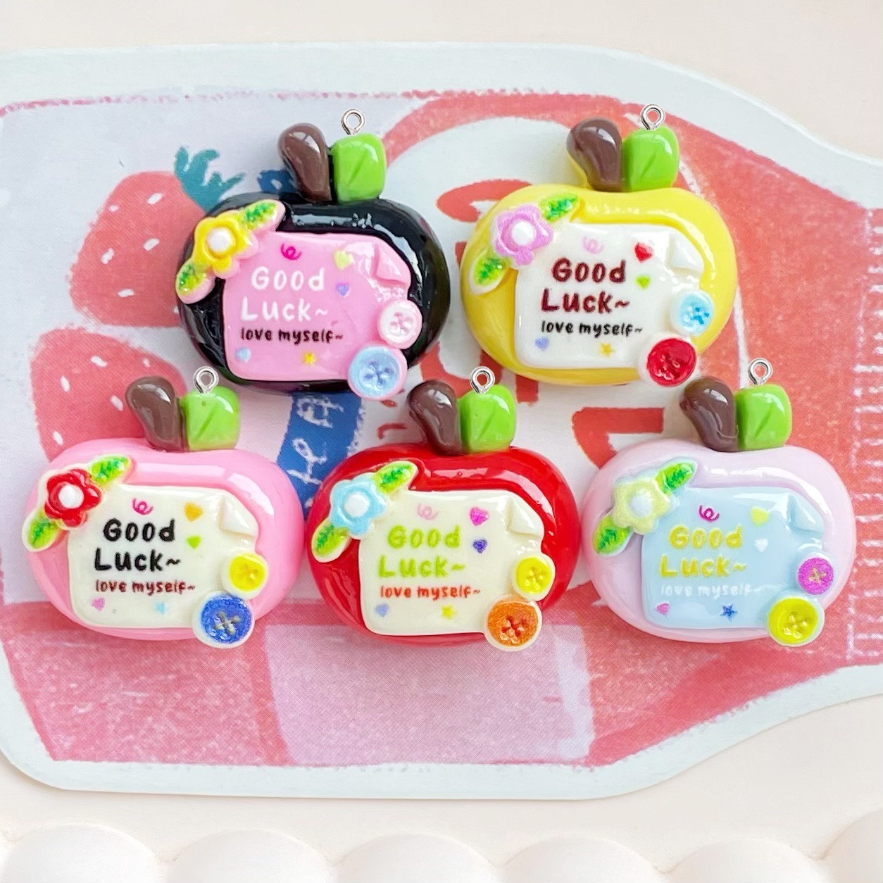 10 Buah Liontin Resin Bentuk A - Resin Art Earrings Material ulasan dan harga