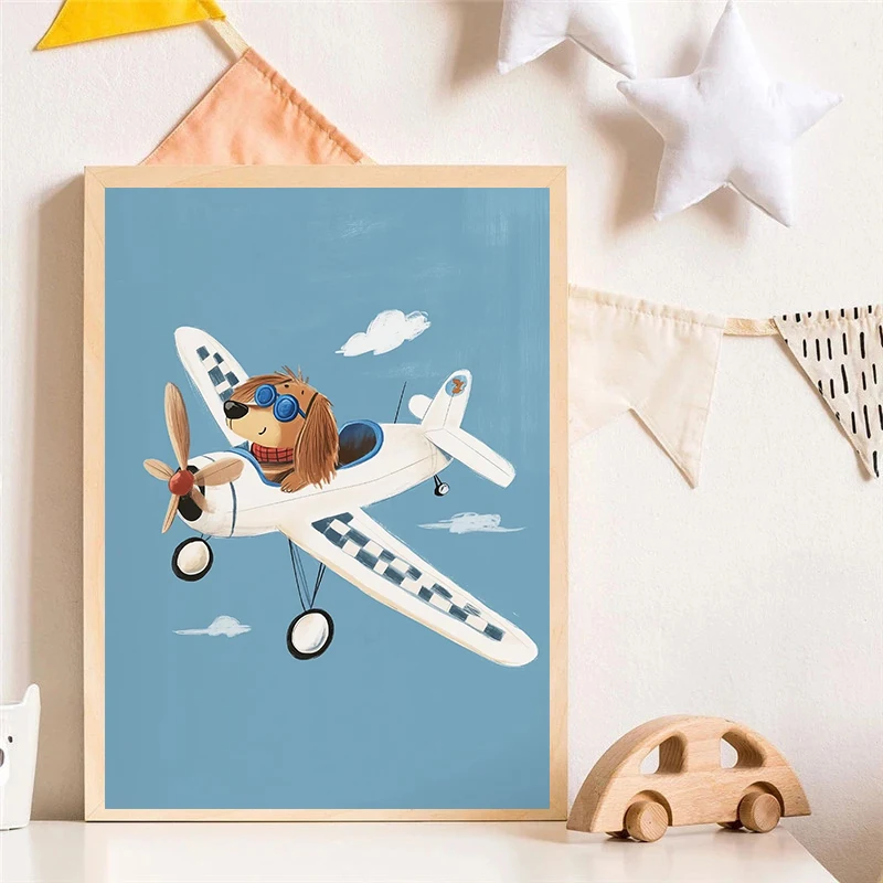 Anjing Pesawat Singa Di Mobil  - Resin Art On Canvas ulasan dan harga