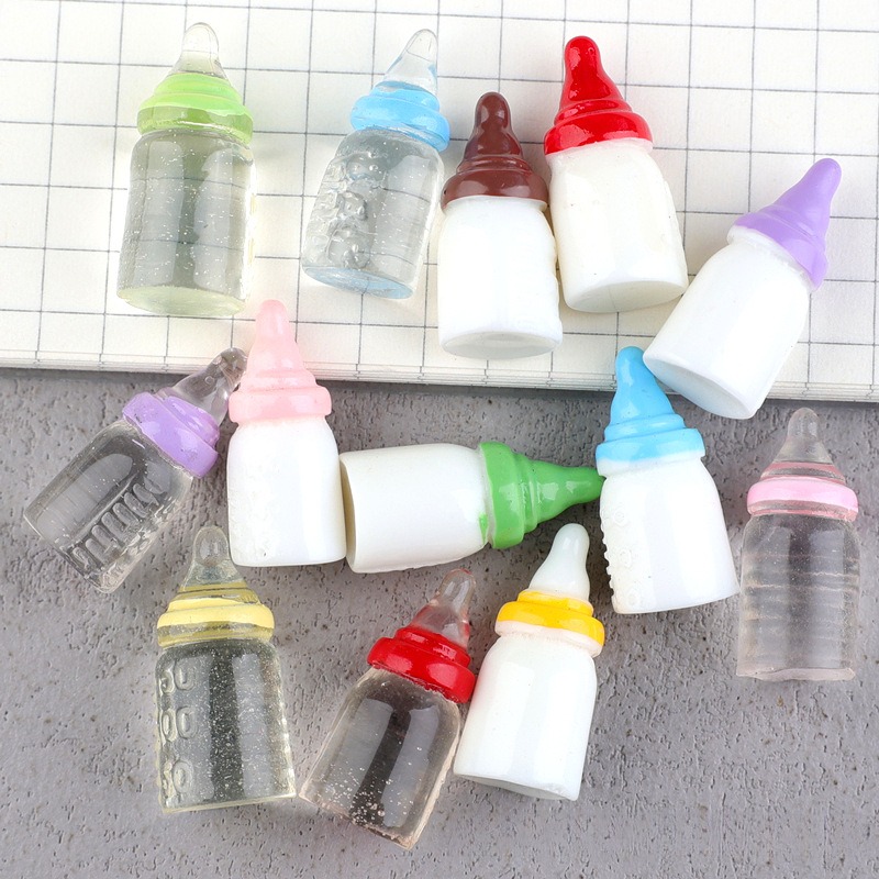 Charm 10 buah botol simulasi k - Resin Art Earrings Material ulasan dan harga