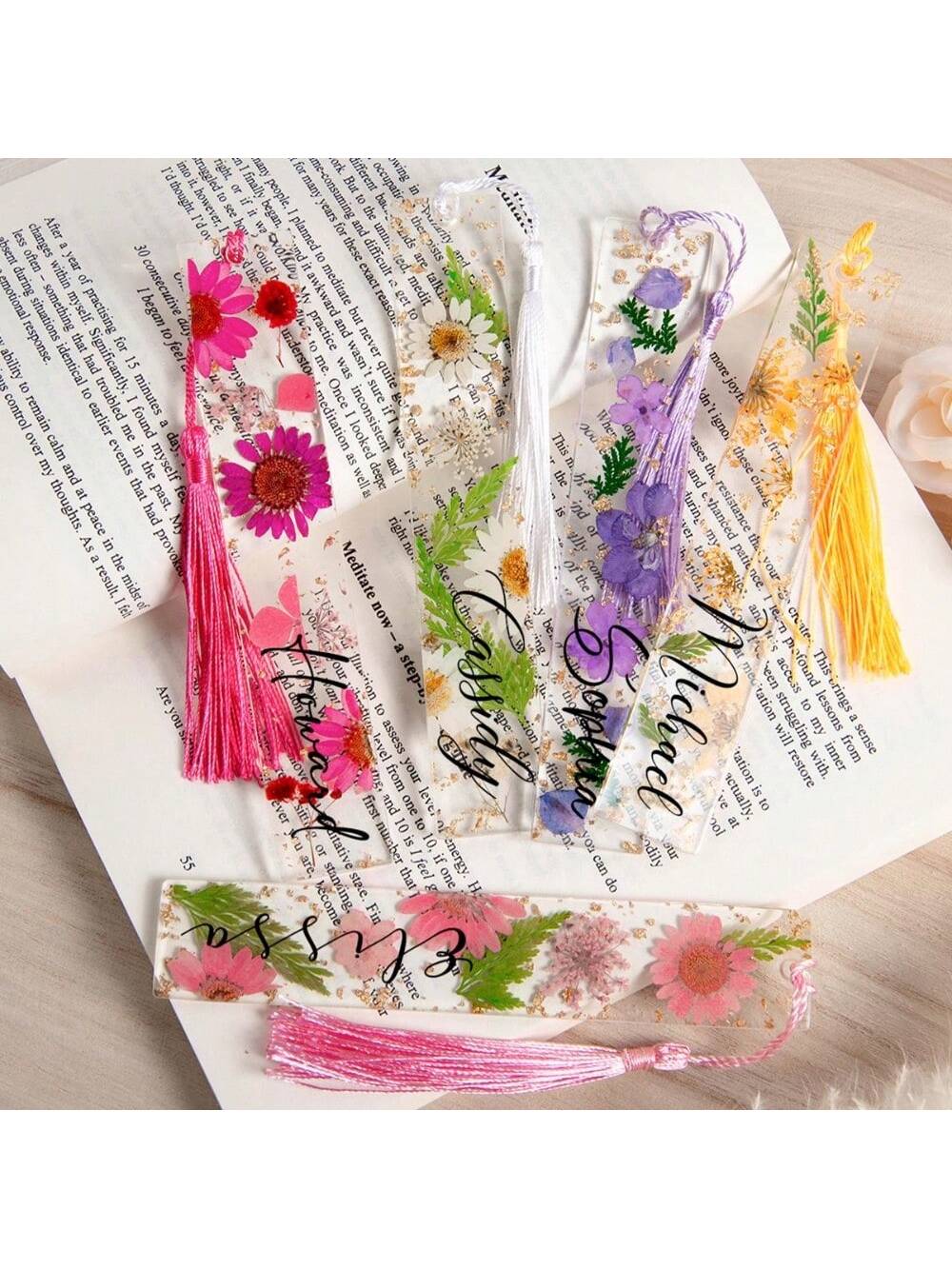 1 Buah Pembatas Buku Resin Bun - Resin Art Name ulasan dan harga