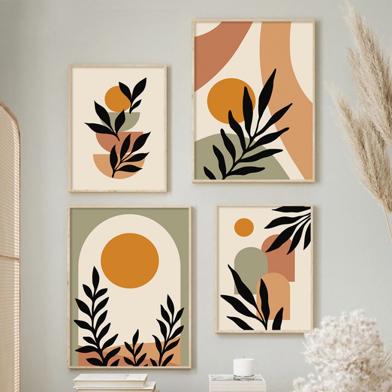 Seni Dinding Nordik Abstrak Ga - Resin Art Online ulasan dan harga