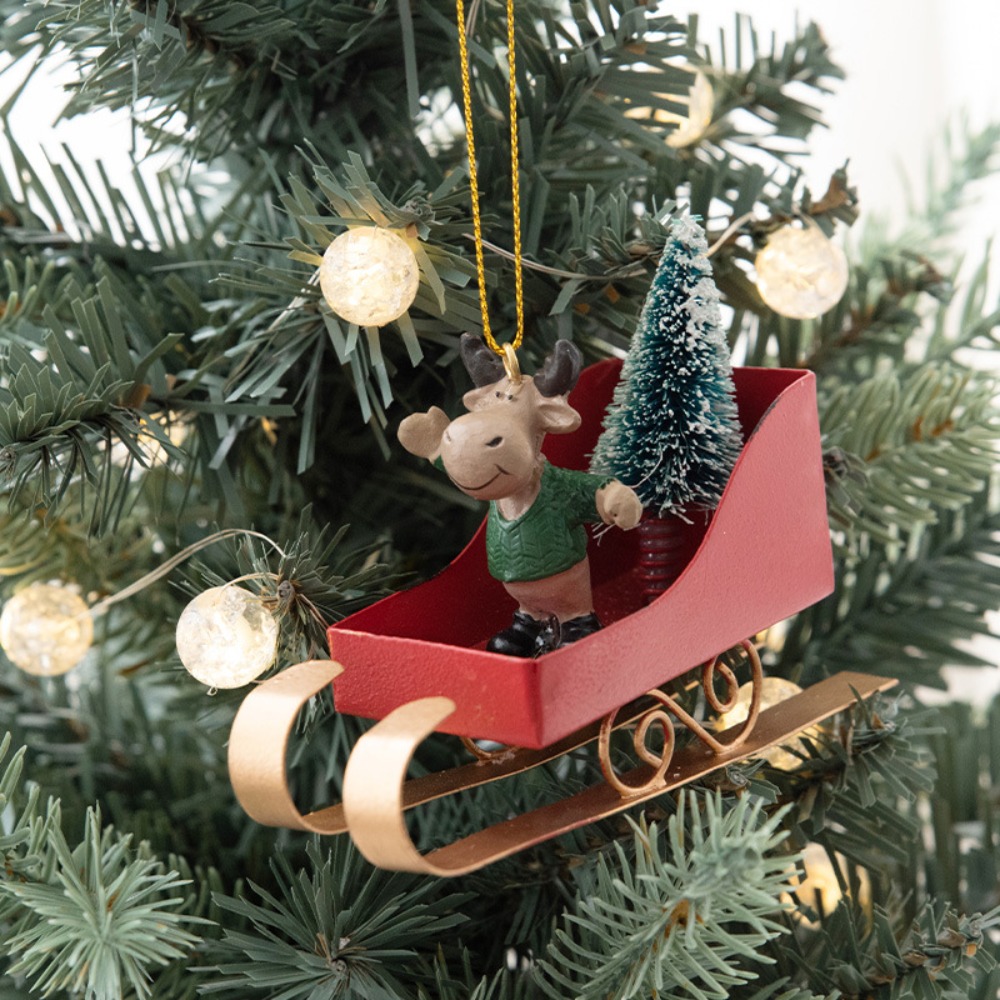 Ornamen Gantung Kereta Luncur  - Xmas Resin Art ulasan dan harga