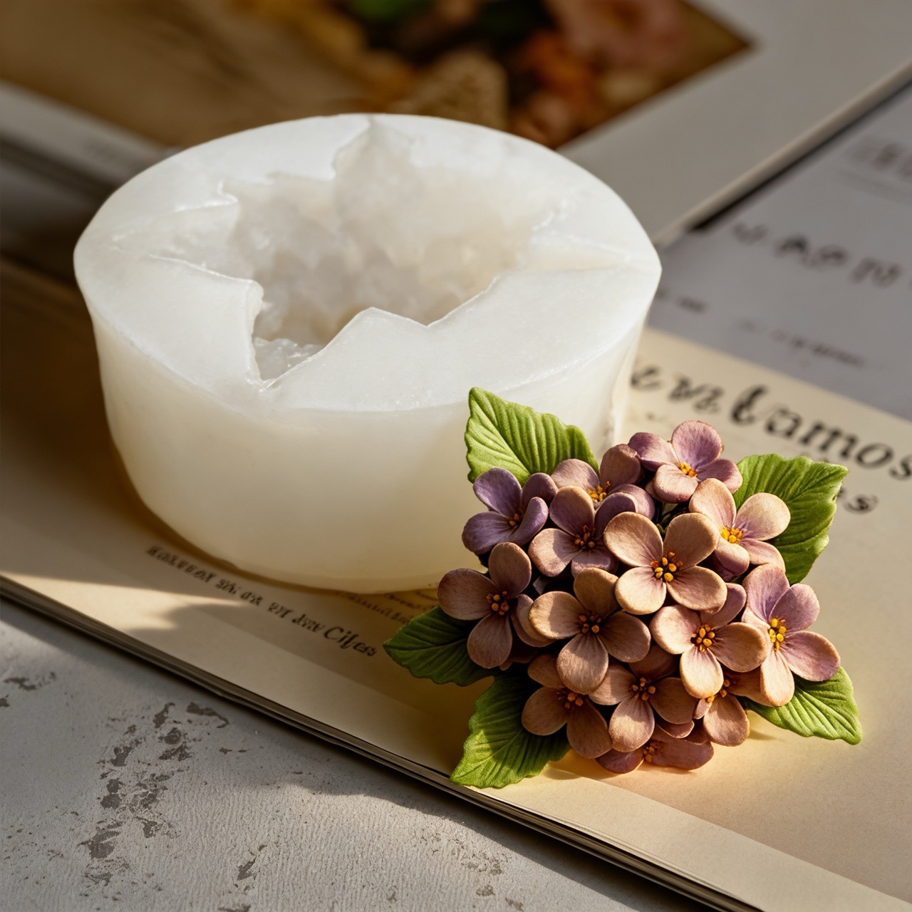 2 Buah Cetakan Silikon Bunga M - Resin Art Design ulasan dan harga