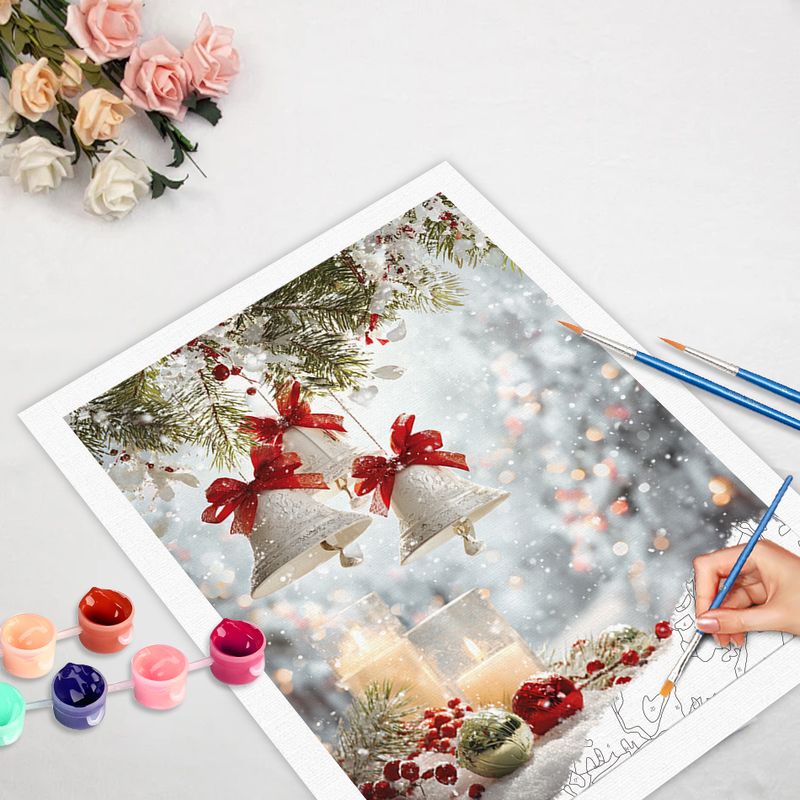 CHENISTORY Kit Lilin Natal Mew - Resin Art On Canvas ulasan dan harga