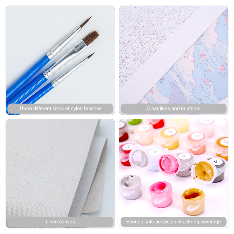 CHENISTORY Kit Lilin Natal Mew - Resin Art On Canvas ulasan dan harga