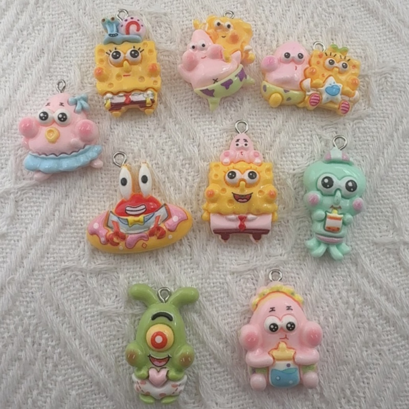 10 buah liontin resin kartun,  - Resin Art Materials Kit ulasan dan harga