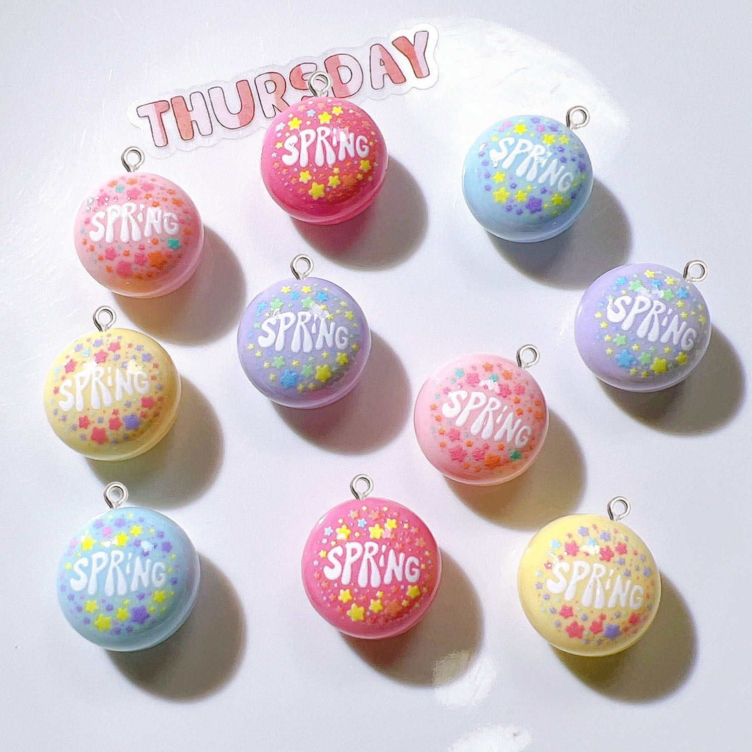 10Pcs Gantungan Resin Bentuk L - Resin Art Earrings Material ulasan dan harga