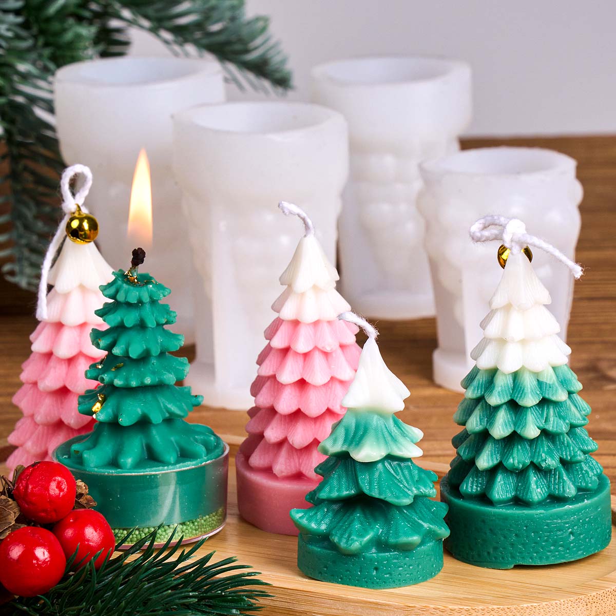 Cetakan Lilin Silikon Pohon Na - Xmas Resin Art ulasan dan harga