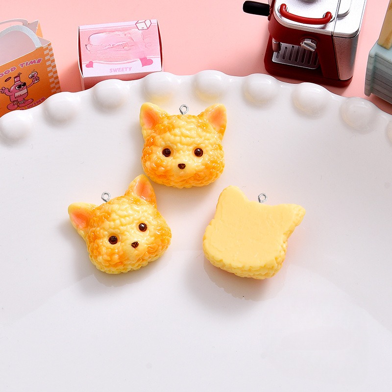10 Buah Bahan Resin Bentuk Anj - Resin Art Earrings Material ulasan dan harga