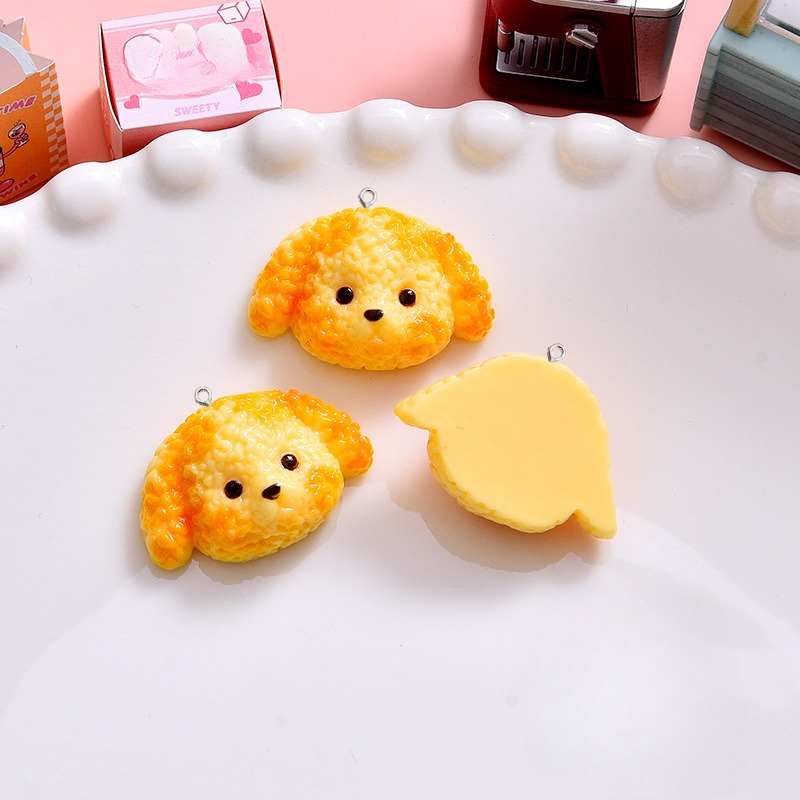10 Buah Bahan Resin Bentuk Anj - Resin Art Earrings Material ulasan dan harga