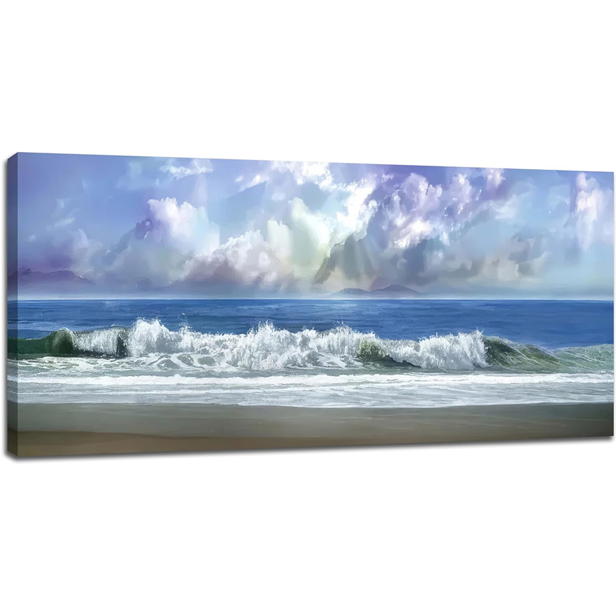 Gambar Pantai Seni Dinding Bor - Resin Art Beach Theme ulasan dan harga