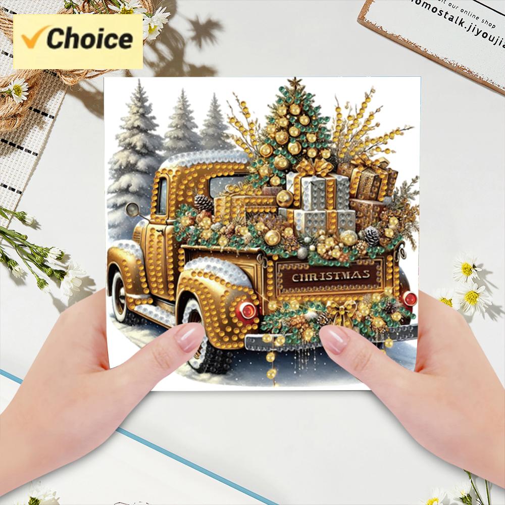 6 Buah Set Kartu Ucapan Lukisa - Xmas Resin Art ulasan dan harga